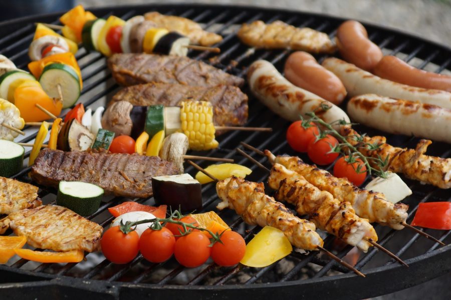 Essen auf einem Grill